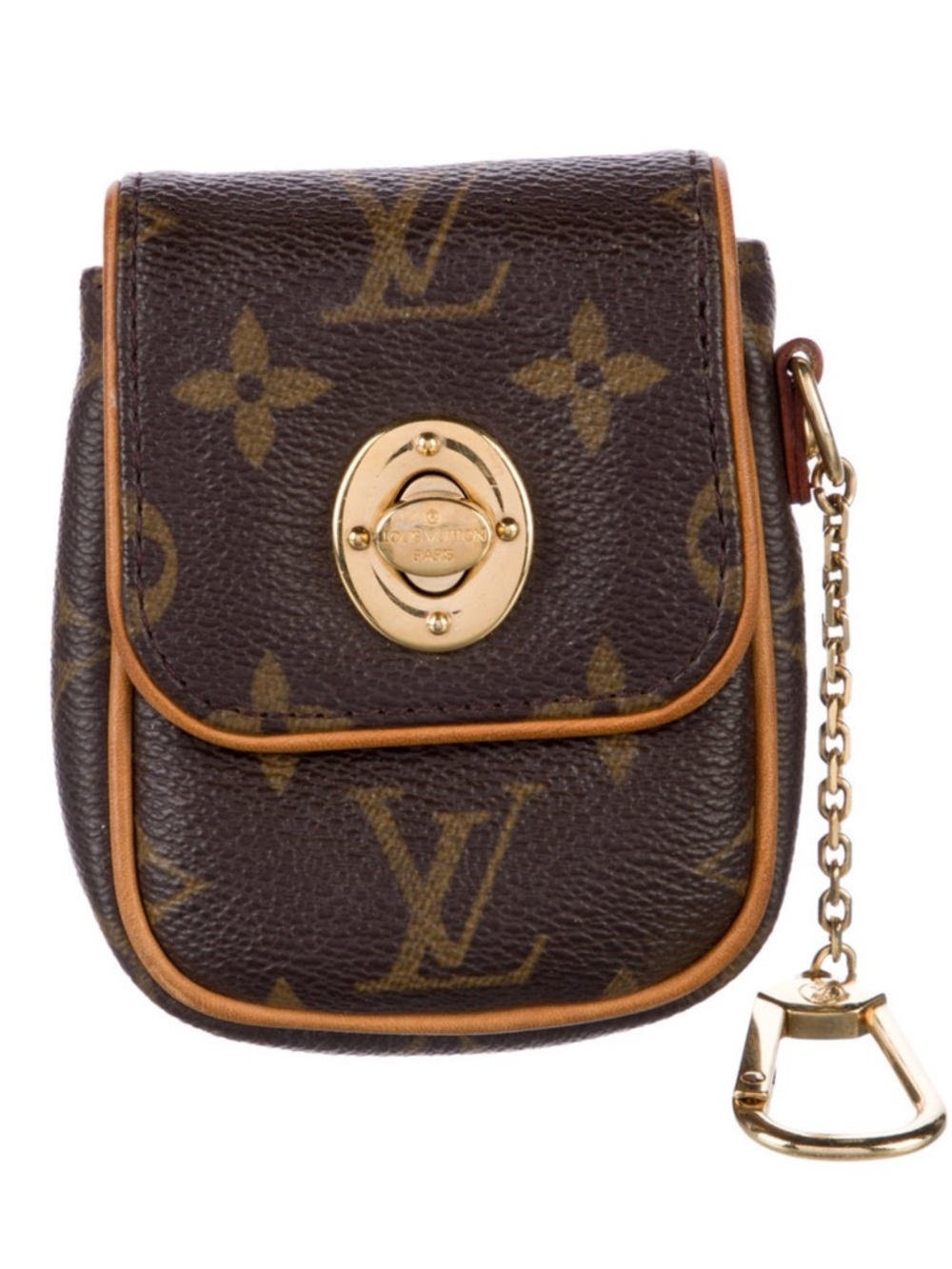 RARE✅LV POUCH LOUIS VUITTON KEY POUCH KEYCHAIN MINI POCHETTE LV lipstick pouch - Picture 5 of 17